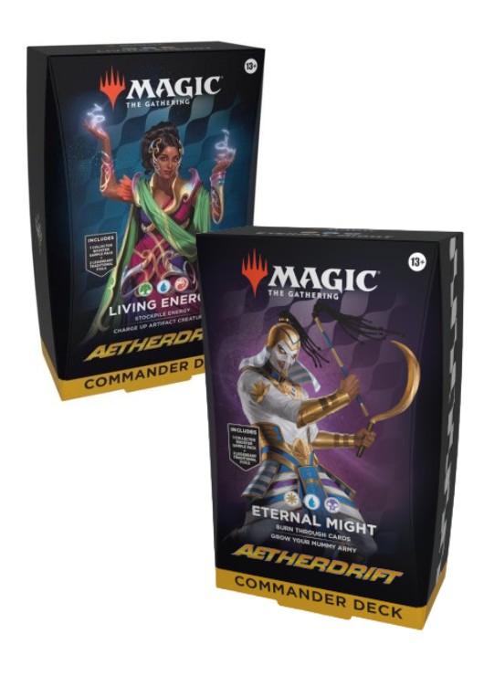 Deck de Commander - Aetherdrift - Kit 2 Decks Living Energy (GUR) + Eternal Might (WUB)