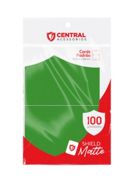 Shield Central Matte - Verde - Preto (100 Unidades)