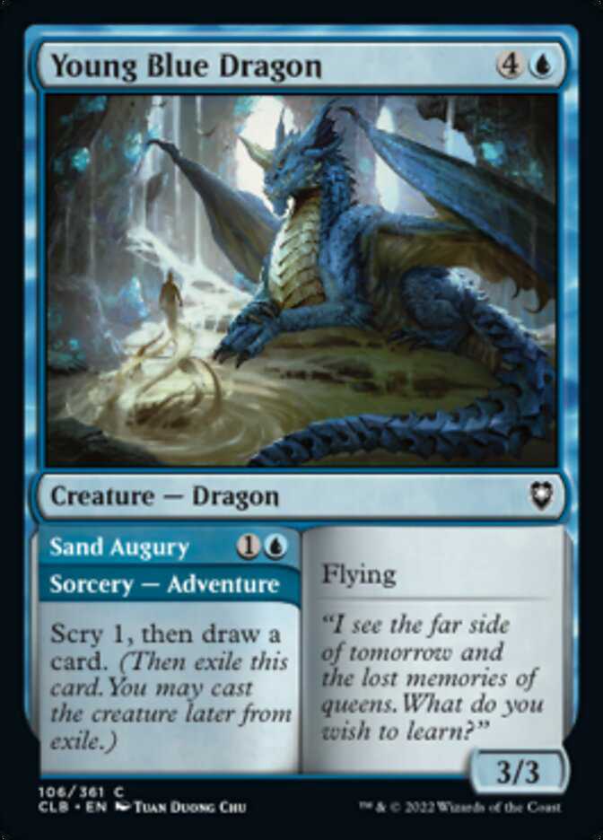 Dragão Azul Jovem // Augúrio das Areias / Young Blue Dragon // Sand Augury