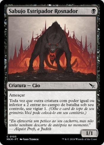 Sabujo Estripador Rosnador / Snarling Gorehound